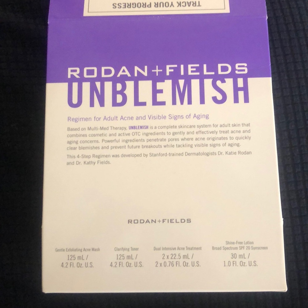 Full size & travel- unblemish Rodan and fields
